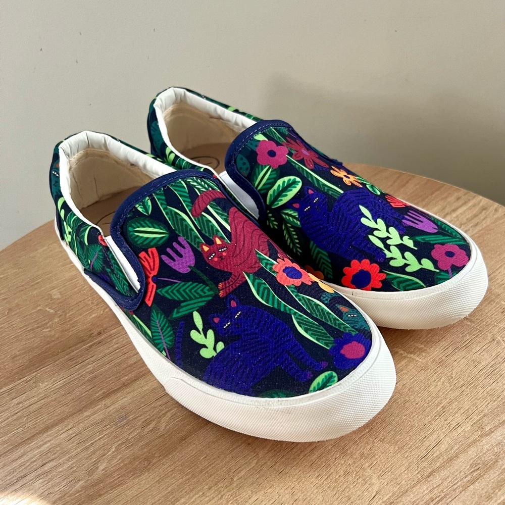 Inkkas Cat Print Slip On Sneakers size 9 US 40 EUR